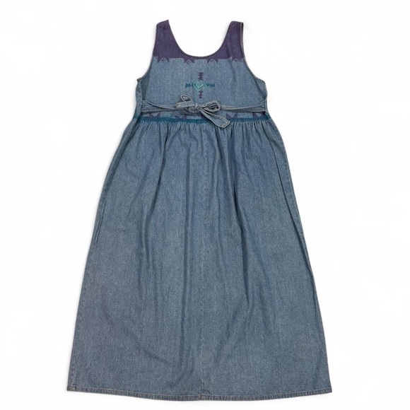 Vintage Arizona Jones Duster Denim Jumper Dress - Picture 2 of 5